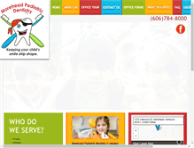 Tablet Screenshot of moreheadpediatricdentistry.com
